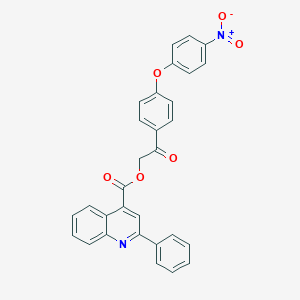 2-(4-{4-Nitrophenoxy}phenyl)-2-oxoethyl 2-phenylquinoline-4-carboxylate