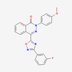 molecular formula C23H15FN4O3 B3404133 4-[3-(3-fluorophenyl)-1,2,4-oxadiazol-5-yl]-2-(4-methoxyphenyl)phthalazin-1(2H)-one CAS No. 1207017-13-7