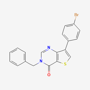 3-benzyl-7-(4-bromophenyl)thieno[3,2-d]pyrimidin-4(3H)-one