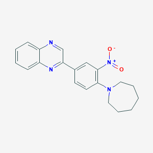 2-[4-(Azepan-1-yl)-3-nitrophenyl]quinoxaline