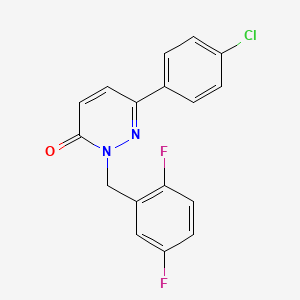 molecular formula C17H11ClF2N2O B3404357 6-(4-chlorophenyl)-2-(2,5-difluorobenzyl)pyridazin-3(2H)-one CAS No. 1210872-36-8