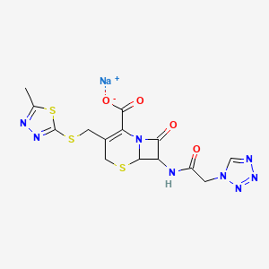 molecular formula C14H13N8NaO4S3 B3404404 Sodium cefazolin;Sodium cephazolin CAS No. 1214116-48-9