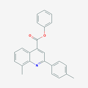 molecular formula C24H19NO2 B340442 Phenyl 8-methyl-2-(4-methylphenyl)quinoline-4-carboxylate 