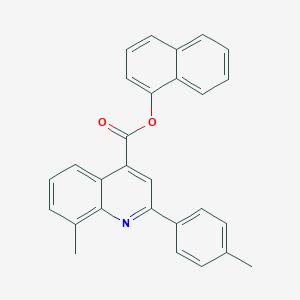 molecular formula C28H21NO2 B340443 Naphthalen-1-yl 8-methyl-2-(4-methylphenyl)quinoline-4-carboxylate 