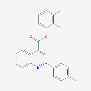 molecular formula C26H23NO2 B340444 2,3-Dimethylphenyl 8-methyl-2-(4-methylphenyl)-4-quinolinecarboxylate 