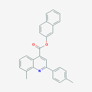 Naphthalen-2-yl 8-methyl-2-(4-methylphenyl)quinoline-4-carboxylate