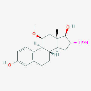 molecular formula C19H25IO3 B034045 16-Iodo-11-methoxyestradiol CAS No. 104820-74-8