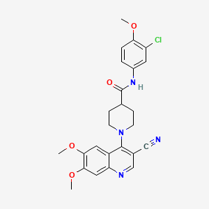 molecular formula C25H25ClN4O4 B3404563 1-[3-(3-methoxyphenoxy)pyrazin-2-yl]-N-[3-(methylthio)phenyl]piperidine-4-carboxamide CAS No. 1226436-26-5