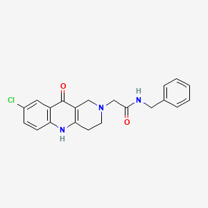 N-benzyl-2-(8-chloro-10-oxo-3,4-dihydrobenzo[b][1,6]naphthyridin-2(1H,5H,10H)-yl)acetamide