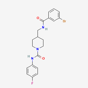 4-((3-bromobenzamido)methyl)-N-(4-fluorophenyl)piperidine-1-carboxamide