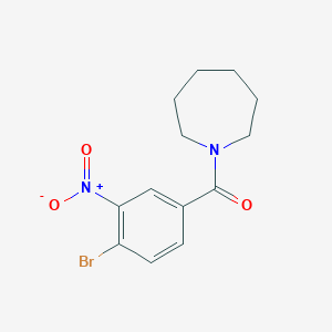 molecular formula C13H15BrN2O3 B340465 1-{4-Bromo-3-nitrobenzoyl}azepane 