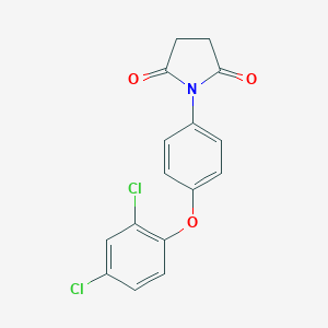molecular formula C16H11Cl2NO3 B340467 1-[4-(2,4-Dichlorophenoxy)phenyl]pyrrolidine-2,5-dione 