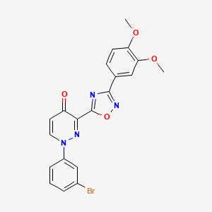 N-(4-methylcyclohexyl)-4-[5-(piperidin-1-ylcarbonyl)-1,3,4-oxadiazol-2-yl]thiophene-2-sulfonamide
