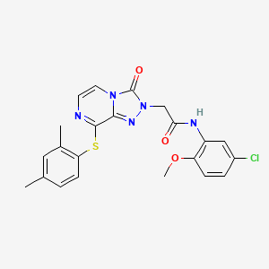 molecular formula C22H20ClN5O3S B3404718 N-(4-chlorophenyl)-4-{2-[4-(3-methoxyphenyl)piperazin-1-yl]-2-oxoethyl}-3-oxopiperazine-1-carboxamide CAS No. 1251550-36-3