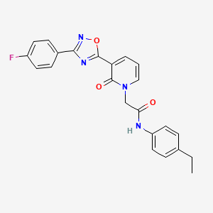 N-(4-ethylphenyl)-2-(3-(3-(4-fluorophenyl)-1,2,4-oxadiazol-5-yl)-2-oxopyridin-1(2H)-yl)acetamide