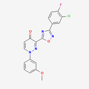N-[2-(4-methylbenzoyl)-3-(pyrrolidin-1-ylcarbonyl)-1,2,3,4-tetrahydroisoquinolin-7-yl]propanamide