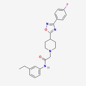 N-(3-ethylphenyl)-2-{4-[3-(4-fluorophenyl)-1,2,4-oxadiazol-5-yl]piperidin-1-yl}acetamide
