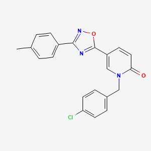 1-(4-chlorobenzyl)-5-(3-(p-tolyl)-1,2,4-oxadiazol-5-yl)pyridin-2(1H)-one
