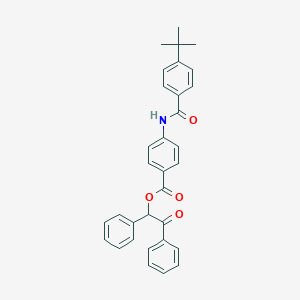 2-Oxo-1,2-diphenylethyl 4-[(4-tert-butylbenzoyl)amino]benzoate