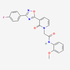 2-(3-(3-(4-fluorophenyl)-1,2,4-oxadiazol-5-yl)-2-oxopyridin-1(2H)-yl)-N-(2-methoxyphenyl)acetamide