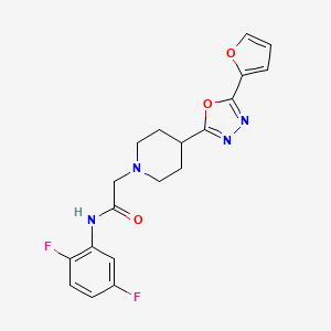 N-(2,5-difluorophenyl)-2-(4-(5-(furan-2-yl)-1,3,4-oxadiazol-2-yl)piperidin-1-yl)acetamide