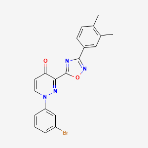 molecular formula C20H15BrN4O2 B3404965 N-{5-[(E)-2-(5-{[(3-chloro-4-methylphenyl)amino]sulfonyl}-2-thienyl)vinyl]-3-methylisoxazol-4-yl}acetamide CAS No. 1251675-49-6