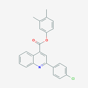 molecular formula C24H18ClNO2 B340497 3,4-Dimethylphenyl 2-(4-chlorophenyl)-4-quinolinecarboxylate 