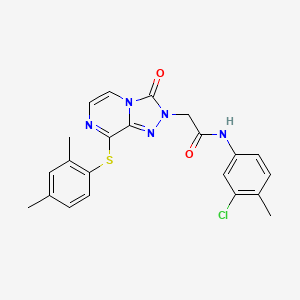 molecular formula C22H20ClN5O2S B3404970 N-ethyl-N-(4-methoxyphenyl)-2-(4-quinoxalin-2-ylphenoxy)propanamide CAS No. 1251677-22-1