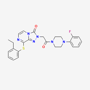 molecular formula C25H25FN6O2S B3404977 N-[4-(3,4-difluorophenyl)-3-oxo-3,4-dihydropyrazin-2-yl]-3-methoxybenzamide CAS No. 1251677-46-9