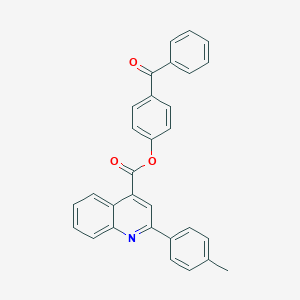 molecular formula C30H21NO3 B340498 4-Benzoylphenyl 2-(4-methylphenyl)-4-quinolinecarboxylate 