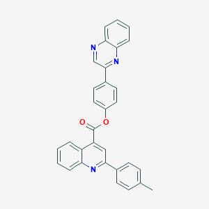 4-(2-Quinoxalinyl)phenyl 2-(4-methylphenyl)-4-quinolinecarboxylate