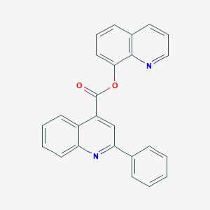 molecular formula C25H16N2O2 B340505 Quinolin-8-yl 2-phenylquinoline-4-carboxylate 