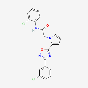 N-(2-chlorophenyl)-2-{2-[3-(3-chlorophenyl)-1,2,4-oxadiazol-5-yl]-1H-pyrrol-1-yl}acetamide