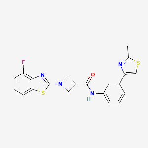 1-(4-fluorobenzo[d]thiazol-2-yl)-N-(3-(2-methylthiazol-4-yl)phenyl)azetidine-3-carboxamide