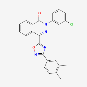 2-(3-chlorophenyl)-4-[3-(3,4-dimethylphenyl)-1,2,4-oxadiazol-5-yl]phthalazin-1(2H)-one