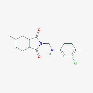 molecular formula C17H21ClN2O2 B340527 2-{[(3-chloro-4-methylphenyl)amino]methyl}-5-methylhexahydro-1H-isoindole-1,3(2H)-dione 
