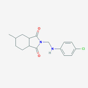 molecular formula C16H19ClN2O2 B340529 2-[(4-chloroanilino)methyl]-5-methylhexahydro-1H-isoindole-1,3(2H)-dione 