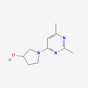 molecular formula C10H15N3O B3405354 1-(2,6-Dimethyl-4-pyrimidinyl)-3-pyrrolidinol CAS No. 1338656-96-4