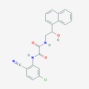 N-(5-chloro-2-cyanophenyl)-N'-[2-hydroxy-2-(naphthalen-1-yl)ethyl]ethanediamide