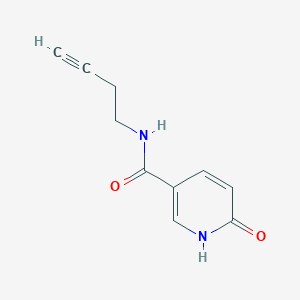 N-(but-3-yn-1-yl)-6-oxo-1,6-dihydropyridine-3-carboxamide