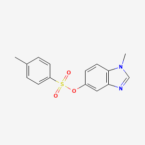 molecular formula C15H14N2O3S B3405400 1-methyl-1H-benzo[d]imidazol-5-yl 4-methylbenzenesulfonate CAS No. 1351609-44-3
