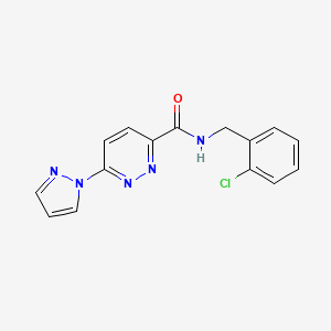 N-(2-chlorobenzyl)-6-(1H-pyrazol-1-yl)pyridazine-3-carboxamide