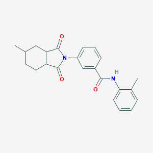 molecular formula C23H24N2O3 B340543 3-(5-methyl-1,3-dioxooctahydro-2H-isoindol-2-yl)-N-(2-methylphenyl)benzamide 