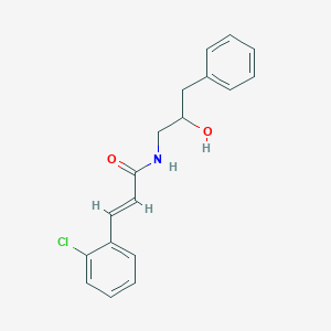 (E)-3-(2-chlorophenyl)-N-(2-hydroxy-3-phenylpropyl)acrylamide