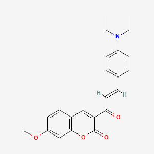 3-[3-(4-Diethylamino-phenyl)-acryloyl]-7-methoxy-chromen-2-one