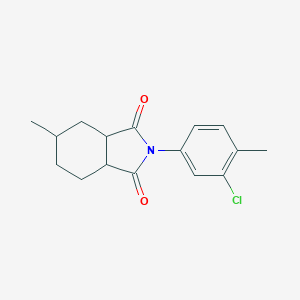 molecular formula C16H18ClNO2 B340546 2-(3-chloro-4-methylphenyl)-5-methylhexahydro-1H-isoindole-1,3(2H)-dione 