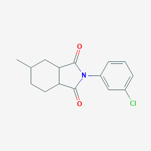 molecular formula C15H16ClNO2 B340547 2-(3-chlorophenyl)-5-methylhexahydro-1H-isoindole-1,3(2H)-dione 