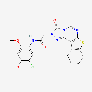 N-(5-chloro-2,4-dimethoxyphenyl)-2-(3-oxo-8,9,10,11-tetrahydro[1]benzothieno[3,2-e][1,2,4]triazolo[4,3-c]pyrimidin-2(3H)-yl)acetamide