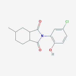 molecular formula C15H16ClNO3 B340548 2-(5-chloro-2-hydroxyphenyl)-5-methylhexahydro-1H-isoindole-1,3(2H)-dione 