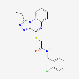 N-(2-chlorobenzyl)-2-[(1-ethyl[1,2,4]triazolo[4,3-a]quinoxalin-4-yl)thio]acetamide